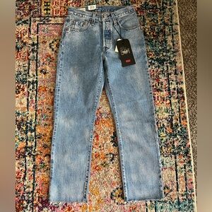 Levi’s 501 Original Cropped Spotted Jeans